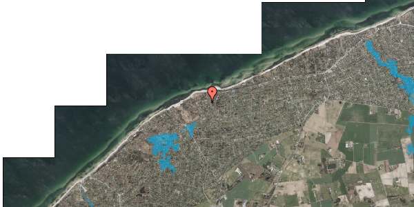 Oversvømmelsesrisiko fra vandløb på Udsholt Strandvej 74B, 3230 Græsted