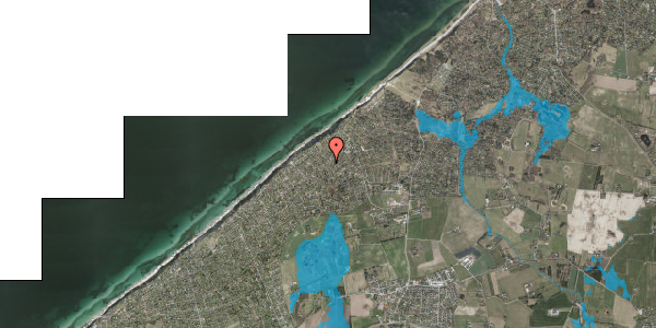 Oversvømmelsesrisiko fra vandløb på Vejby Strandvej 31, 3210 Vejby