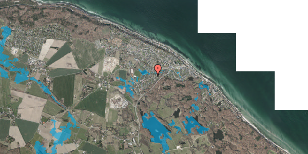 Oversvømmelsesrisiko fra vandløb på Apperupvej 36, 3140 Ålsgårde