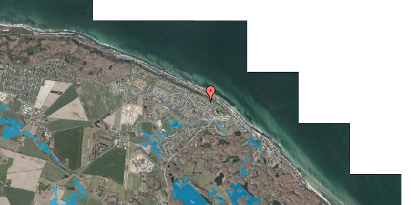 Oversvømmelsesrisiko fra vandløb på Bobakken 17A, 3140 Ålsgårde
