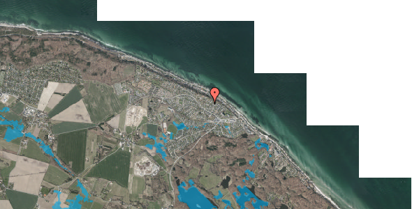 Oversvømmelsesrisiko fra vandløb på Bovænget 7, 3140 Ålsgårde