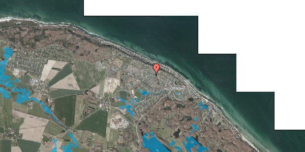 Oversvømmelsesrisiko fra vandløb på Fanøvej 2, 3140 Ålsgårde