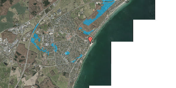 Oversvømmelsesrisiko fra vandløb på Gefionsbakken 5B, 3. mf, 3060 Espergærde