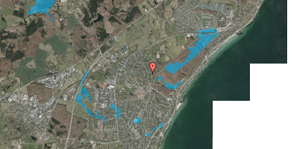 Oversvømmelsesrisiko fra vandløb på Hyacintvej 14, 3060 Espergærde