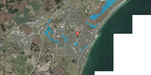 Oversvømmelsesrisiko fra vandløb på Kofod Anchers Vej 4, 3060 Espergærde