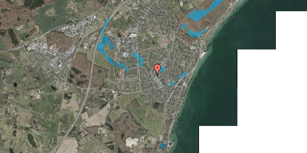 Oversvømmelsesrisiko fra vandløb på Kofod Anchers Vej 63, 2. mf, 3060 Espergærde