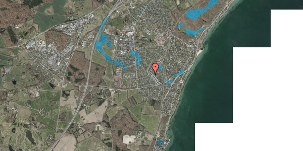 Oversvømmelsesrisiko fra vandløb på Kofod Anchers Vej 67, 1. tv, 3060 Espergærde