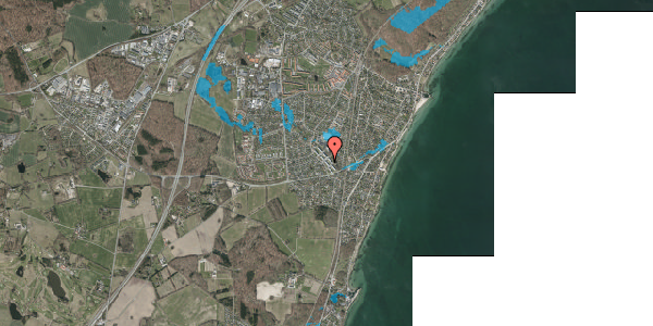 Oversvømmelsesrisiko fra vandløb på Kofod Anchers Vej 97, 2. th, 3060 Espergærde