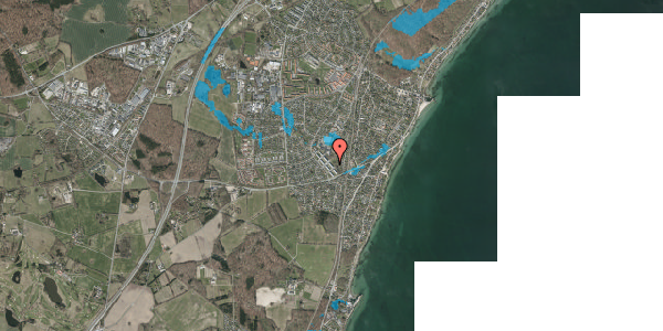Oversvømmelsesrisiko fra vandløb på Kofod Anchers Vej 107, 2. th, 3060 Espergærde