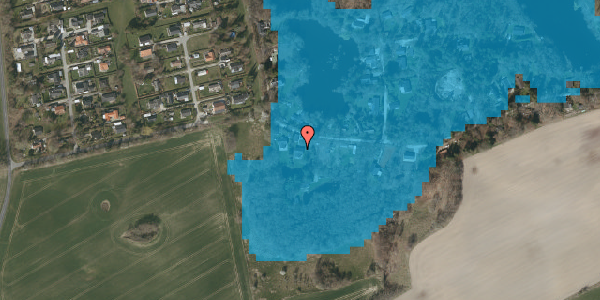 Oversvømmelsesrisiko fra vandløb på Langesøvej 25A, 3080 Tikøb