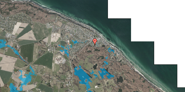 Oversvømmelsesrisiko fra vandløb på Lergraven 5, 3140 Ålsgårde