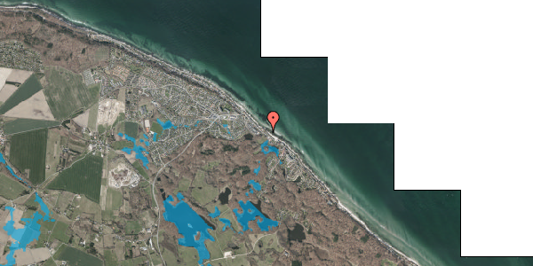 Oversvømmelsesrisiko fra vandløb på Nordre Strandvej 114, 3140 Ålsgårde