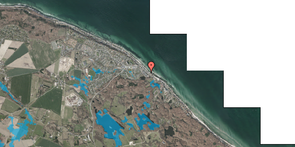 Oversvømmelsesrisiko fra vandløb på Nordre Strandvej 145, 3140 Ålsgårde
