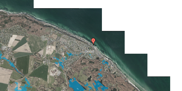 Oversvømmelsesrisiko fra vandløb på Nordre Strandvej 162A, 3140 Ålsgårde