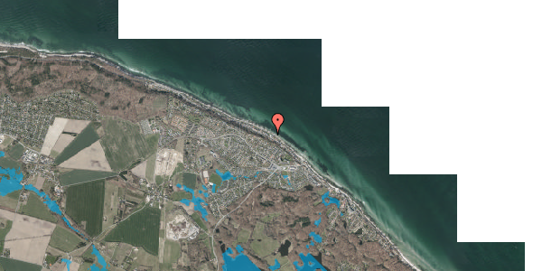 Oversvømmelsesrisiko fra vandløb på Nordre Strandvej 180A, 3140 Ålsgårde