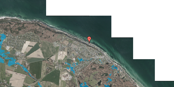 Oversvømmelsesrisiko fra vandløb på Nordre Strandvej 208A, 3140 Ålsgårde