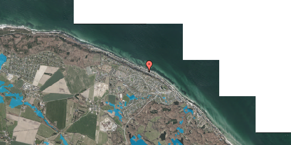 Oversvømmelsesrisiko fra vandløb på Nordre Strandvej 235, 3140 Ålsgårde