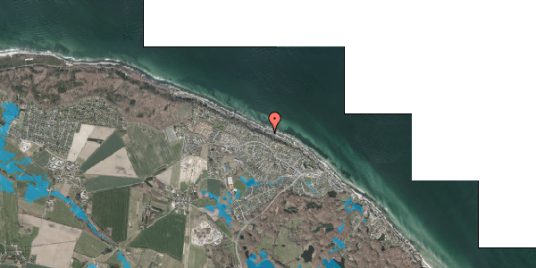 Oversvømmelsesrisiko fra vandløb på Nordre Strandvej 239B, 3140 Ålsgårde