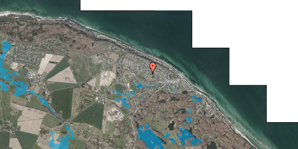 Oversvømmelsesrisiko fra vandløb på Nordskovvej 19, 3140 Ålsgårde