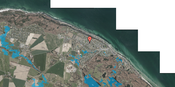 Oversvømmelsesrisiko fra vandløb på Samsøvej 8, 3140 Ålsgårde