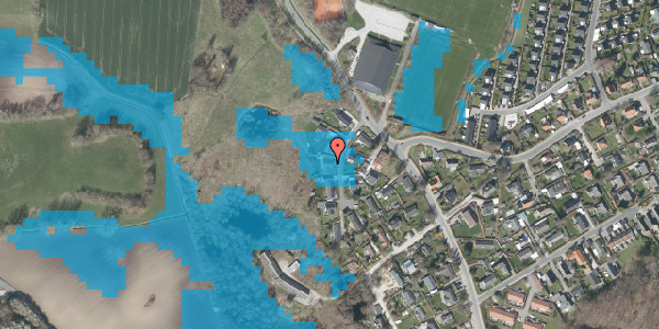 Oversvømmelsesrisiko fra vandløb på Stentevej 8, 3140 Ålsgårde