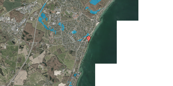 Oversvømmelsesrisiko fra vandløb på Gammel Strandvej 199B, 3060 Espergærde