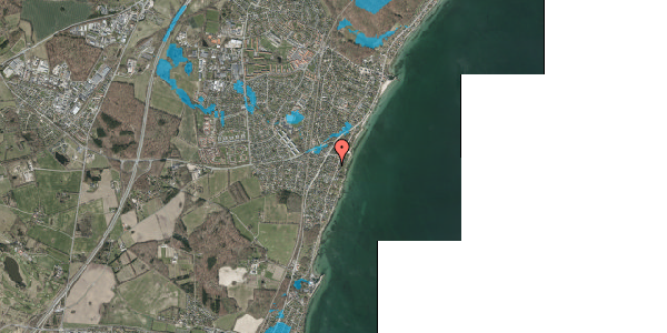 Oversvømmelsesrisiko fra vandløb på Gammel Strandvej 420B, 3060 Espergærde