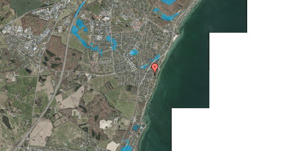 Oversvømmelsesrisiko fra vandløb på Gammel Strandvej 422C, 3060 Espergærde