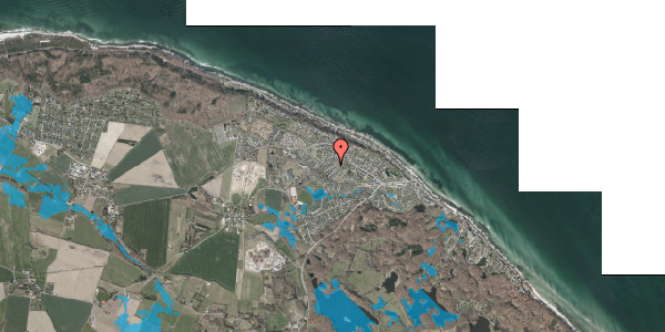 Oversvømmelsesrisiko fra vandløb på Strynøvej 4, 3140 Ålsgårde