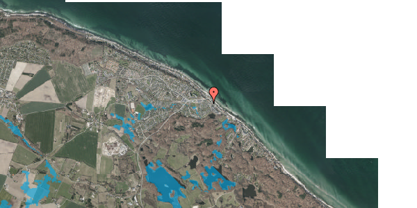Oversvømmelsesrisiko fra vandløb på Ved Kirken 2, 3140 Ålsgårde