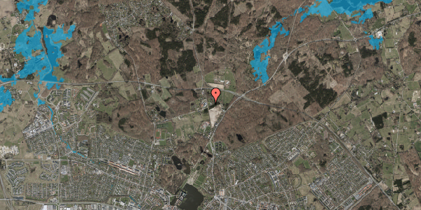 Oversvømmelsesrisiko fra vandløb på Gl. Helsingevej 9, 3400 Hillerød