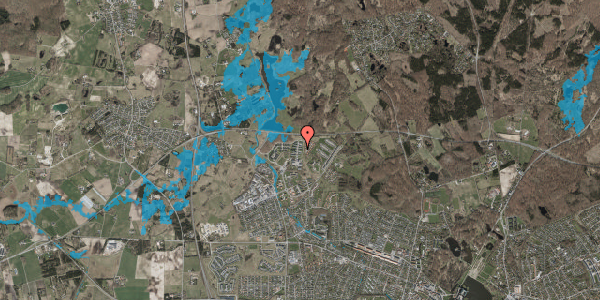 Oversvømmelsesrisiko fra vandløb på Jørgen Poulsens Have 69, 3400 Hillerød