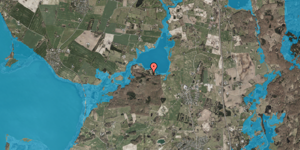 Oversvømmelsesrisiko fra vandløb på Ravnsbjergvej 12, 3400 Hillerød
