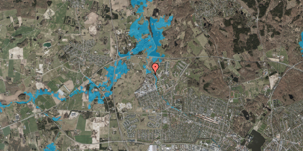 Oversvømmelsesrisiko fra vandløb på Viemosevej 10, 3400 Hillerød
