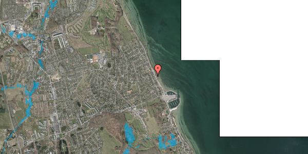 Oversvømmelsesrisiko fra vandløb på Rungsted Strandvej 167, 2960 Rungsted Kyst