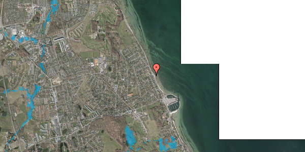 Oversvømmelsesrisiko fra vandløb på Rungsted Strandvej 175A, 2960 Rungsted Kyst