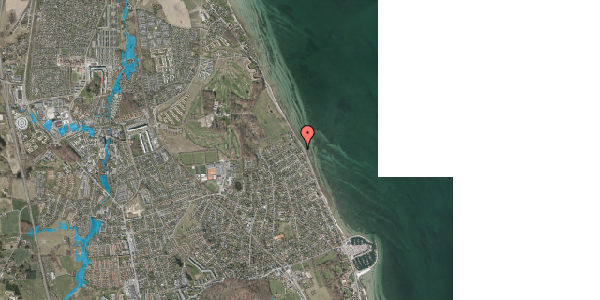 Oversvømmelsesrisiko fra vandløb på Rungsted Strandvej 217, st. tv, 2960 Rungsted Kyst