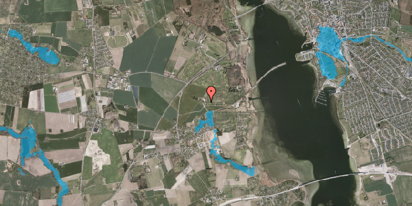 Oversvømmelsesrisiko fra vandløb på Baunehøjgaardsvej 3, 3630 Jægerspris