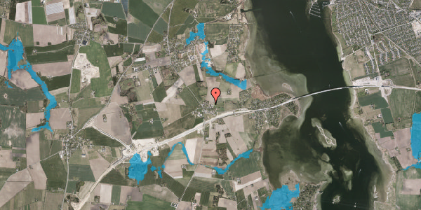 Oversvømmelsesrisiko fra vandløb på Elmegårdsvej 3, 3630 Jægerspris