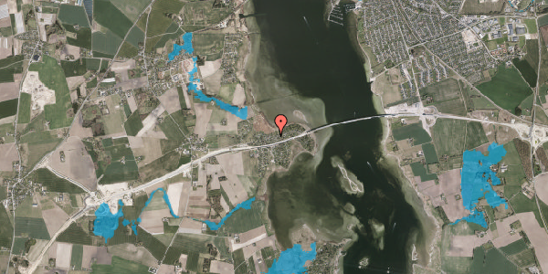 Oversvømmelsesrisiko fra vandløb på Kystvej 13, 3630 Jægerspris