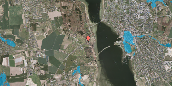 Oversvømmelsesrisiko fra vandløb på Skovnæsvej 7, 3630 Jægerspris