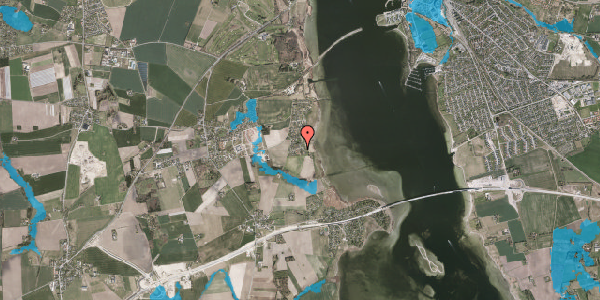 Oversvømmelsesrisiko fra vandløb på Strandmarksvej 36, 3630 Jægerspris