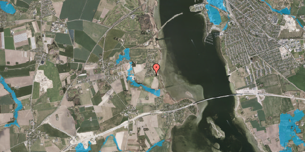 Oversvømmelsesrisiko fra vandløb på Strandmarksvej 40, 3630 Jægerspris