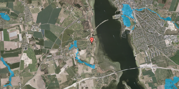 Oversvømmelsesrisiko fra vandløb på Strandtoften 16, 3630 Jægerspris