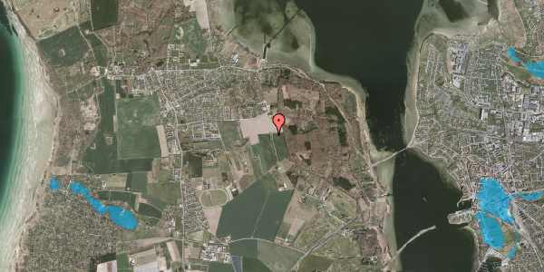 Oversvømmelsesrisiko fra vandløb på Svanemosevej 60, 3630 Jægerspris