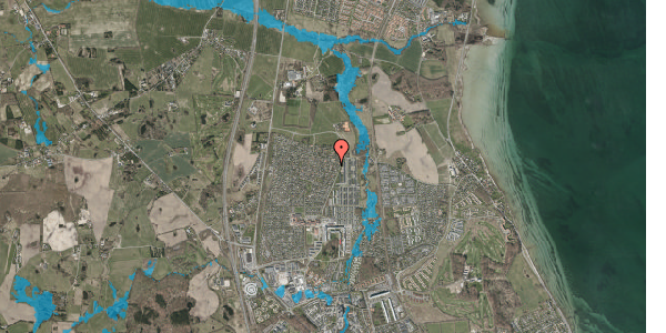 Oversvømmelsesrisiko fra vandløb på Birkehaven 507, 2980 Kokkedal