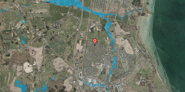 Oversvømmelsesrisiko fra vandløb på Rosenhaven 102, 2980 Kokkedal