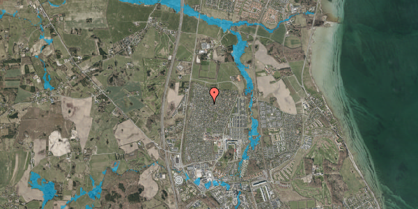 Oversvømmelsesrisiko fra vandløb på Rosenhaven 513, 2980 Kokkedal