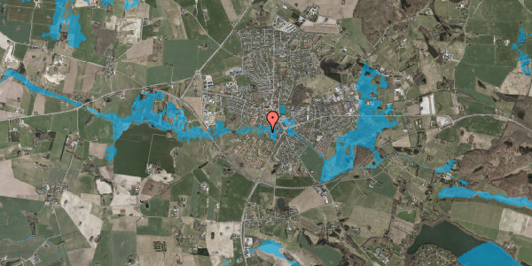 Oversvømmelsesrisiko fra vandløb på Birkemosevej 20, 3550 Slangerup