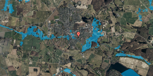Oversvømmelsesrisiko fra vandløb på Lyøvej 10, 3550 Slangerup